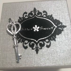 Heart Key Pendant | Sterling Silver